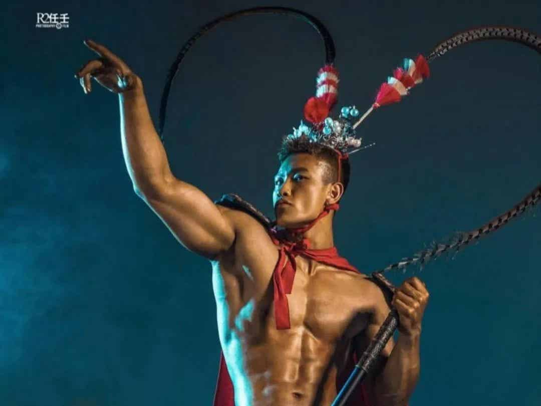 图片[5]-黑皮悟空，腹肌版齐天大圣！-小蓝短视频