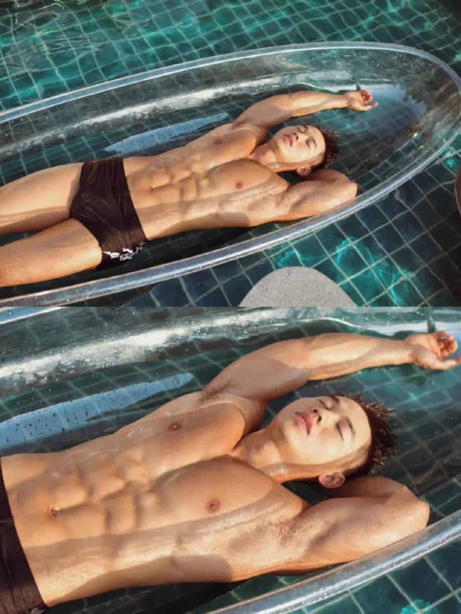 图片[10]-小哥穿运动裤在发光，身材让我爱了-小蓝短视频