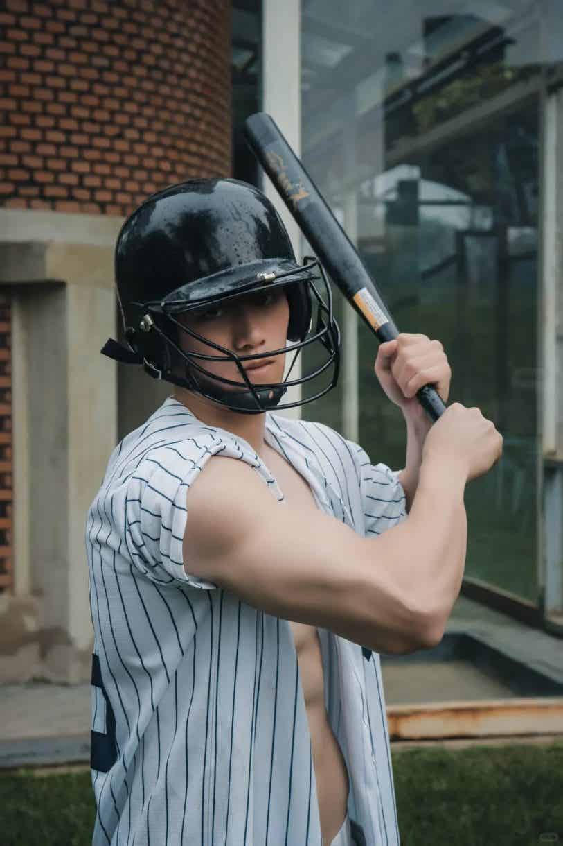 图片[19]-北体182cm冷白皮体育生，腹肌太撩人了！-小蓝短视频