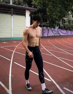 187CM黑皮腹肌高弹猛男，广东大盘肌！-小蓝短视频