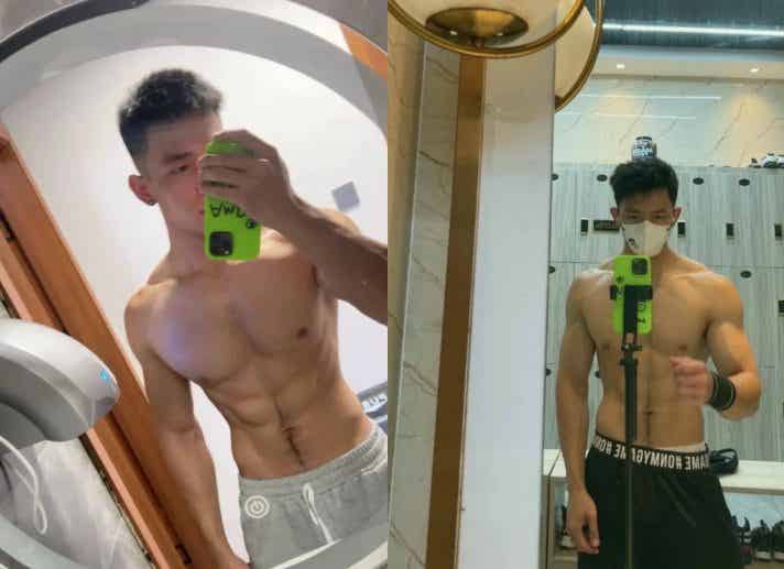 图片[4]-深圳一线天腹毛小哥，这腹肌真的太性感了！-小蓝短视频