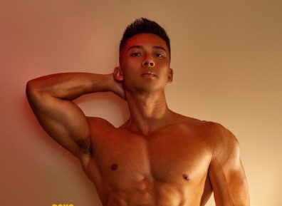 黑皮肌肉男模祝万成，从武警战士到模特华丽转身！