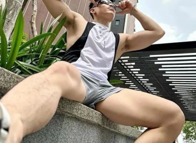 182cm长腿健身男模，性感迷人的鲨鱼线和人鱼线