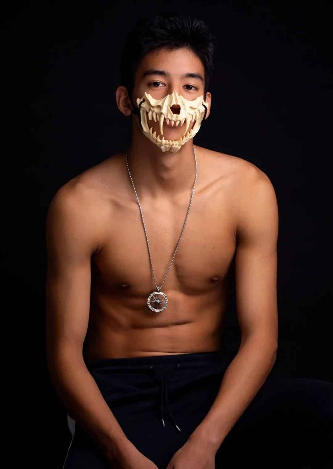图片[2]-大鼻子山东黑皮薄肌男-小蓝短视频