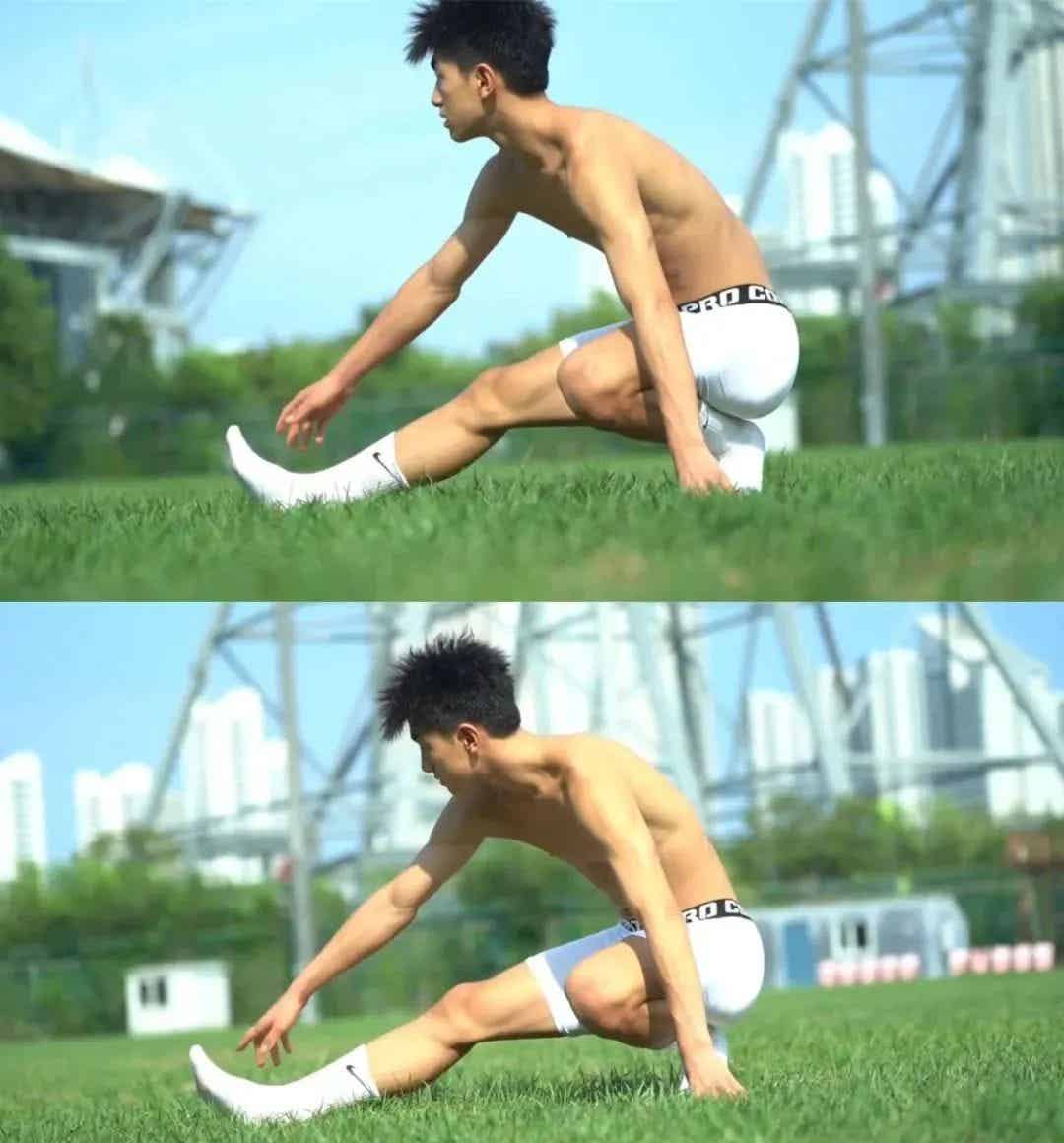 图片[6]-黑皮弟弟穿高弹裤训练实拍，网友：体育生天花板！-小蓝短视频