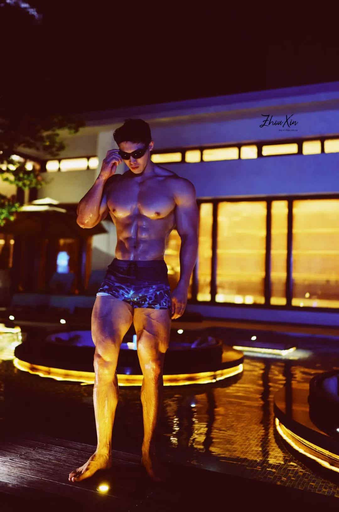 图片[15]-越变越帅的大肌健体模特-小蓝短视频