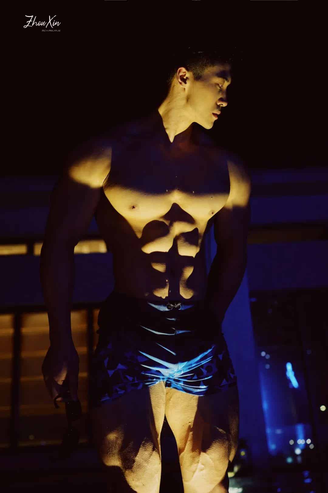 图片[17]-越变越帅的大肌健体模特-小蓝短视频