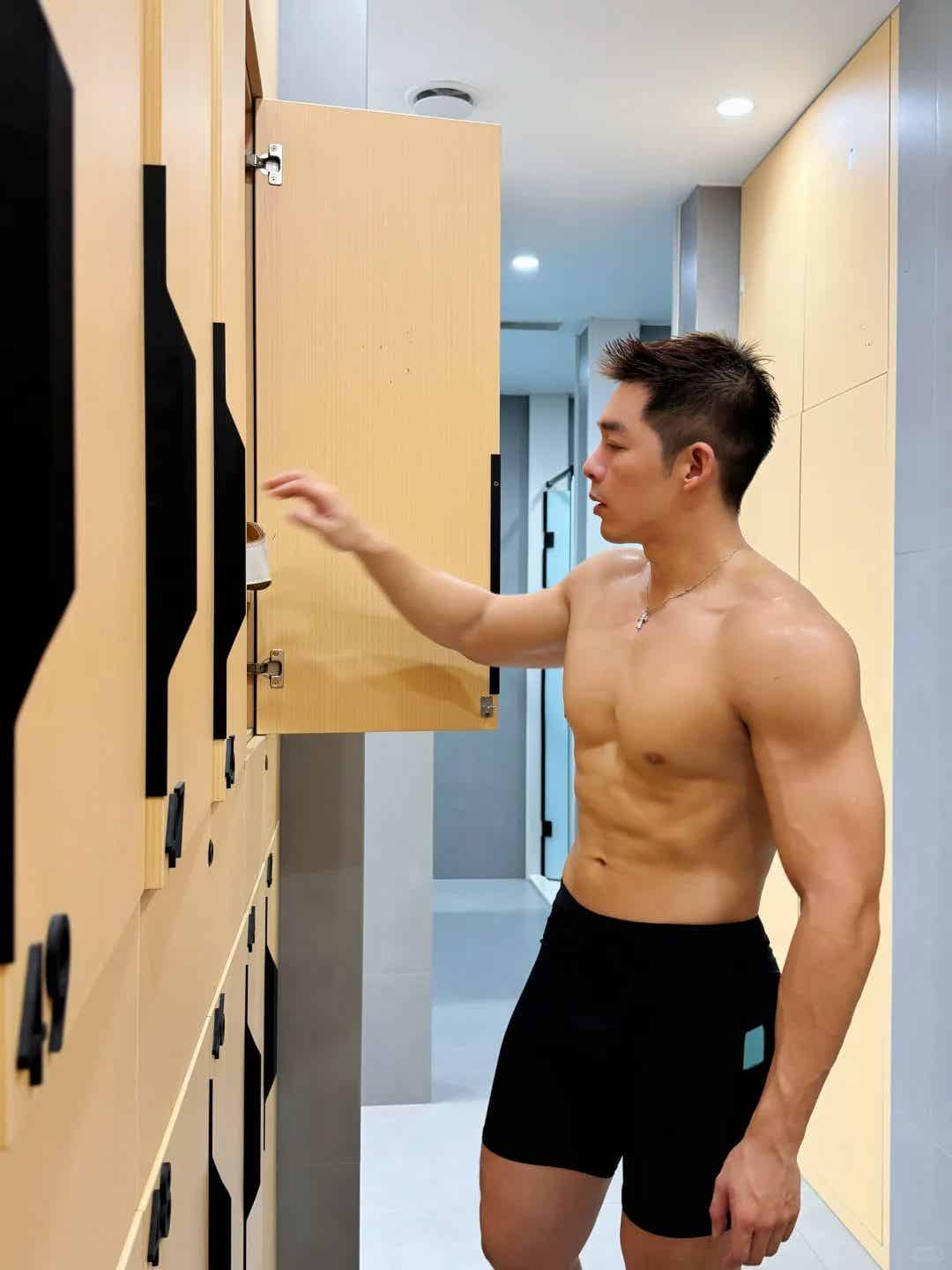 图片[26]-肌肉男和阳光沙滩泳裤，白背心湿透那一刻太上头-小蓝短视频