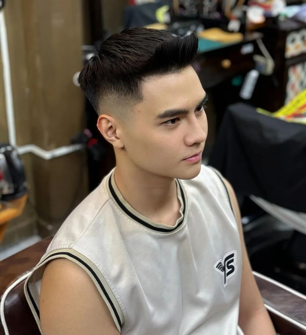 图片[2]-男生剪腻了“寸头”发型，可以试试这3款造型，潮流又帅气-小蓝短视频