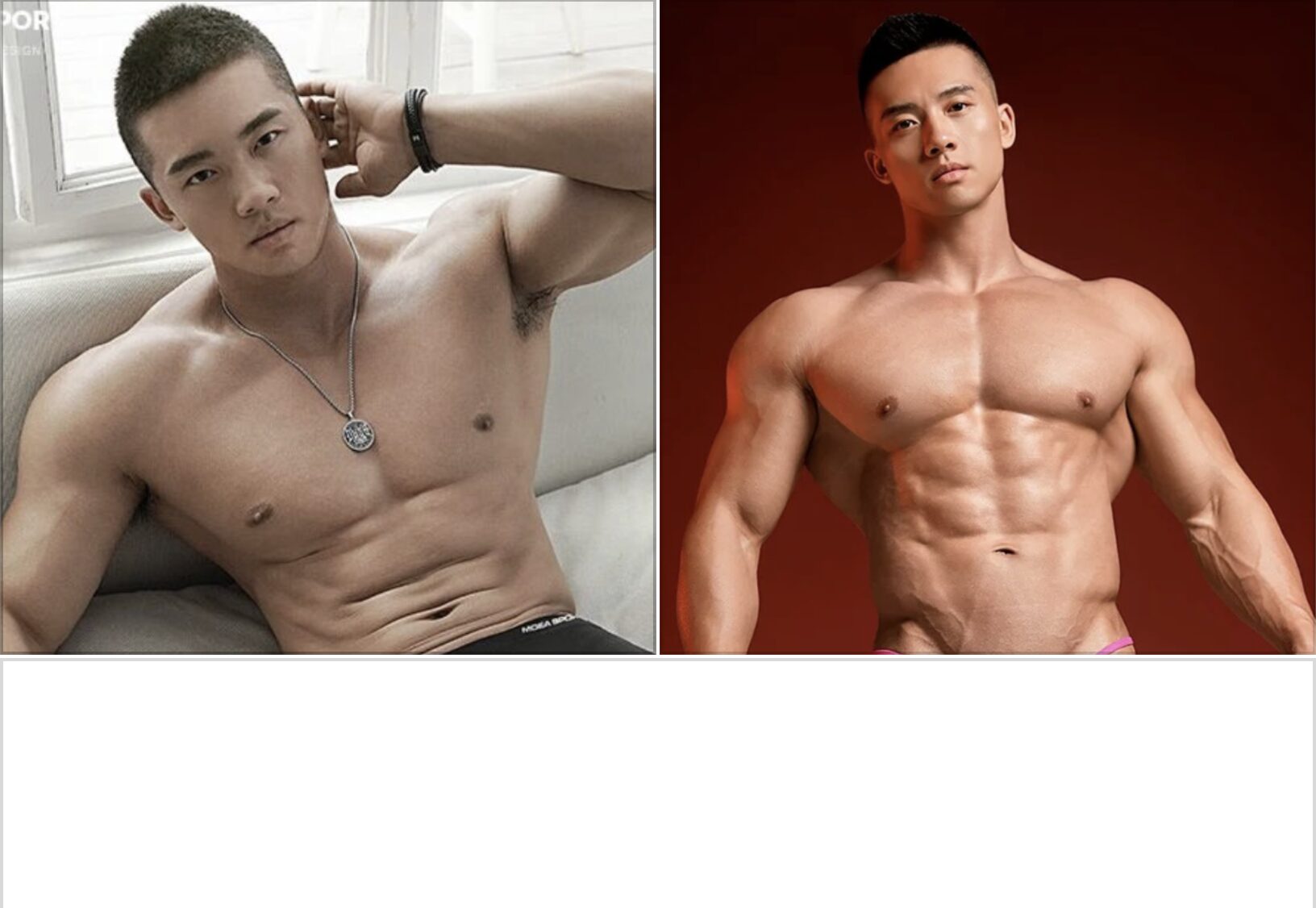 祝万成时隔多年做内裤男模 肌肉身竟变化这么大？！