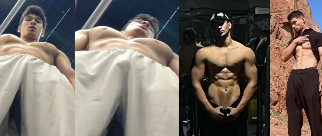 曾在地下室拍肌肉写真的直男小哥，变身寸头壮实消防员了！