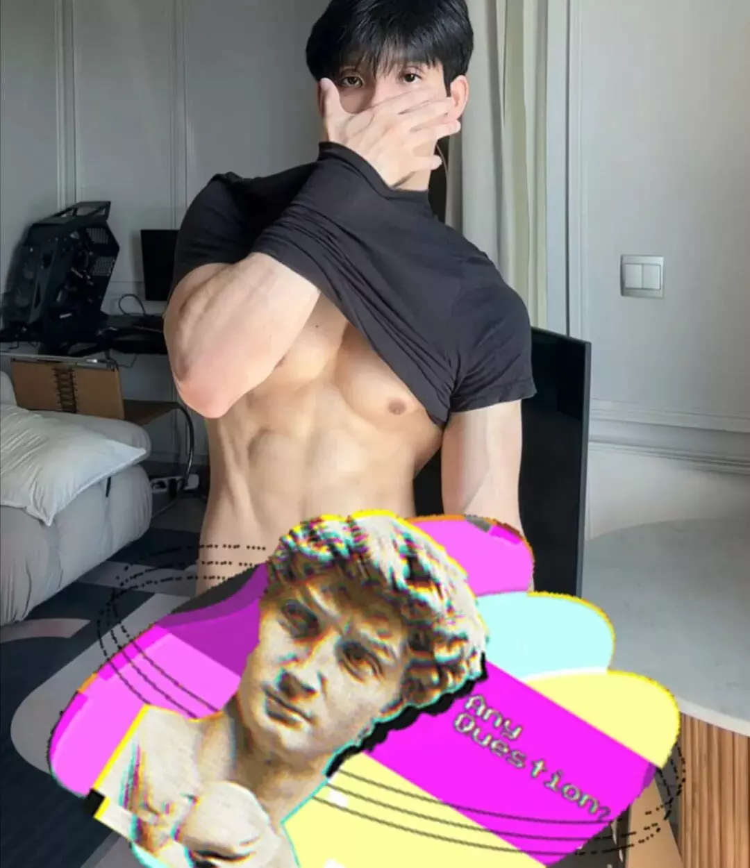 【12月精选】爆火推特的薄肌体育生大尺度写真，翘臀腹肌19禁....