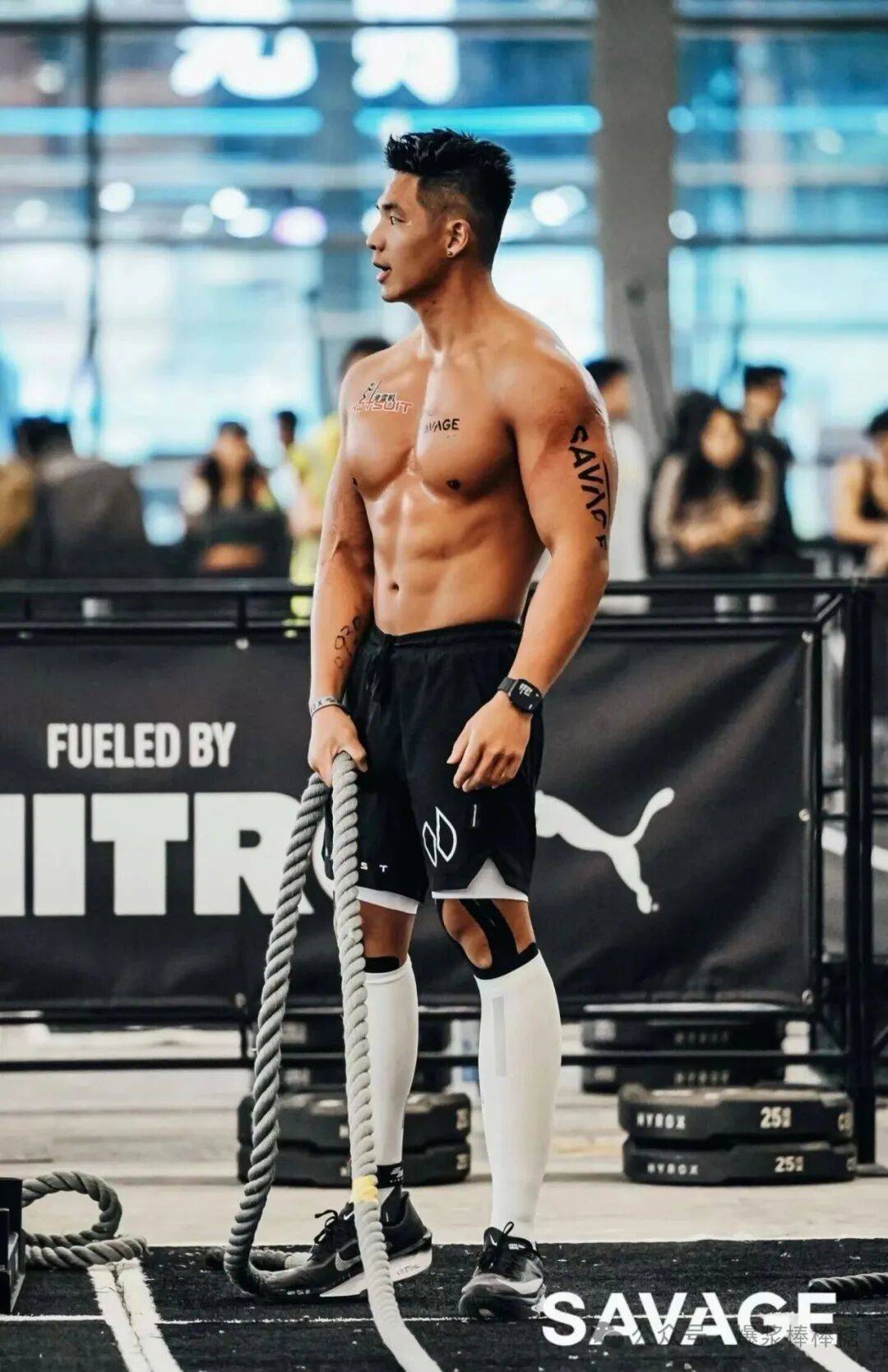 图片[16]-黑皮山东壮汉穿紧身骑行服，粗臂大胸，实力惊人！-小蓝短视频